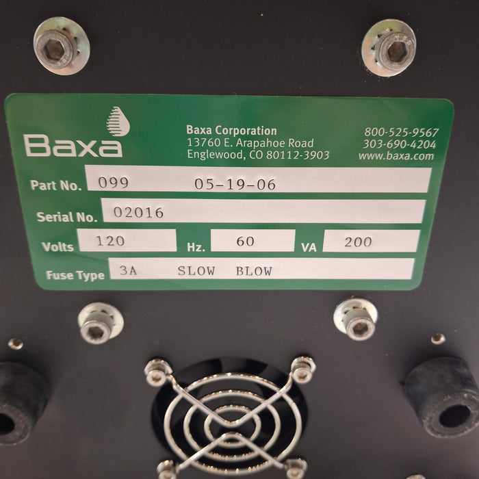 Baxa Corporation Repeater Pump Peristaltic Fluid Transfer
