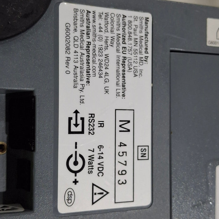 Smiths Medical Medfusion 3500 Version 4 Syringe Infusion Pump