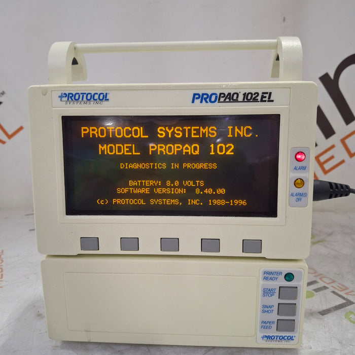 Protocol systems inc ProPaq 102 EL Vital Signs Patient Monitor
