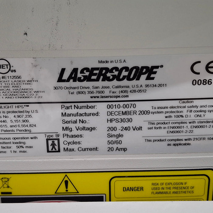 American Medical Systems AMS Greenlight HPS Laser Therapy System