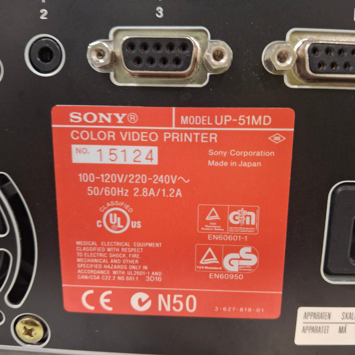 Sony Sony UP-51MD Color Video Printer Computers Tablets & Networking reLink Medical