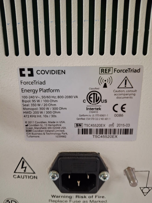 Covidien Force Triad 3.8-4.0 Electrosurgical Unit