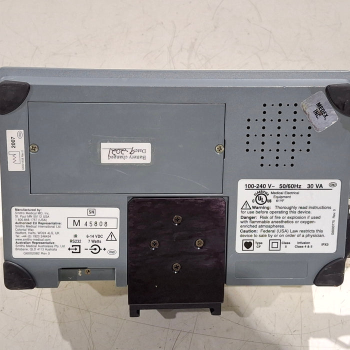 Smiths Medical Medfusion 3500 Version 4 Syringe Infusion Pump