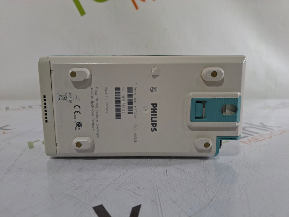 Philips Philips M3001A-A02C18 OxiMax SpO2, NIBP, 12 lead ECG, Temp, IBP MMS Module Patient Monitors reLink Medical