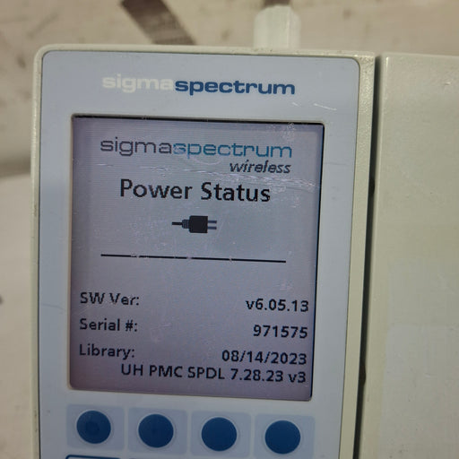 Baxter Baxter Sigma Spectrum 6.05.13 with B/G Battery Infusion Pump Infusion Pump reLink Medical