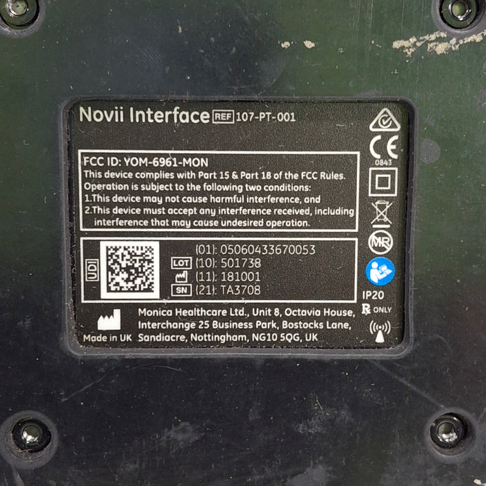 Monica Healthcare Limited 107-PT-001 Fetal Monitor