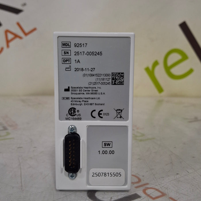 Spacelabs Healthcare 92517 Opt 1A Capnography Module