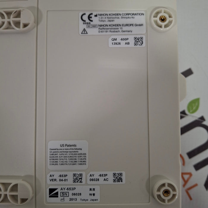Nihon Kohden AY-653P Lifescope Patient Bedside Module