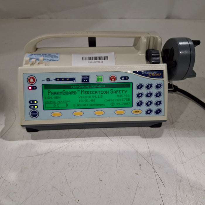 Smiths Medical Medfusion 3500 Version 4 Syringe Infusion Pump