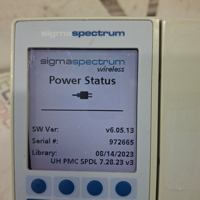 Baxter Sigma Spectrum 6.05.13 without Battery Infusion Pump