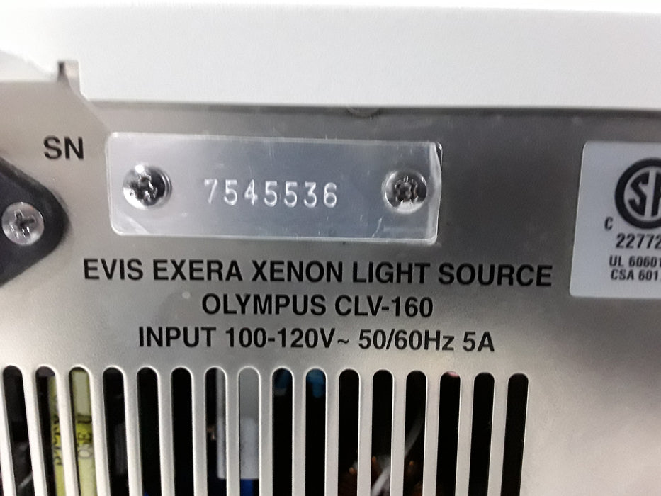 Olympus Olympus CLV-160 Light Source Flexible Endoscopy reLink Medical