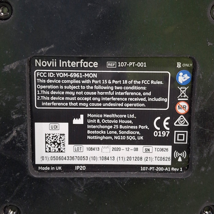 Monica Healthcare Limited Monica Healthcare Limited 107-PT-001 Fetal Monitor Patient Monitors reLink Medical