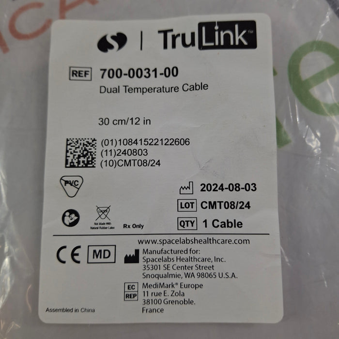 Spacelabs Healthcare 700-0031-00 Dual Temperature Cable
