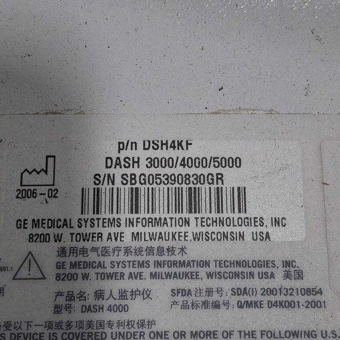 GE Healthcare GE Healthcare Dash 4000 - Masimo SpO2 Patient Monitor Patient Monitors reLink Medical