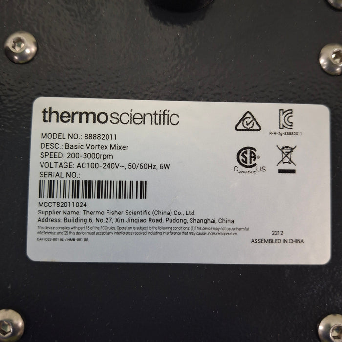 Thermo Scientific Thermo Scientific Basic Vortex Mixer Research Lab reLink Medical