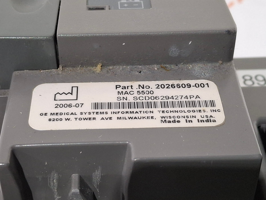 GE Healthcare MAC 5500 ECG without CAM Module