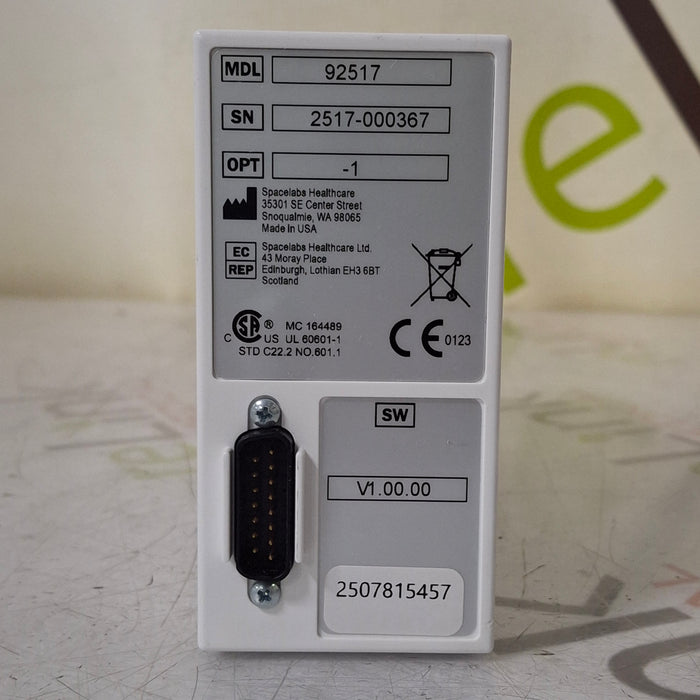 Spacelabs Healthcare Spacelabs Healthcare 92517 Opt 1A Capnography Module Patient Monitors reLink Medical