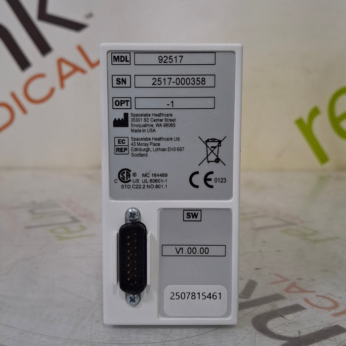 Spacelabs Healthcare Spacelabs Healthcare 92517 Opt 1A Capnography Module Patient Monitors reLink Medical