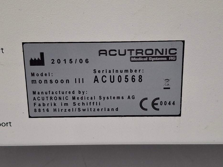 Acutronic Usa Inc Monsoon III Jet Ventillator