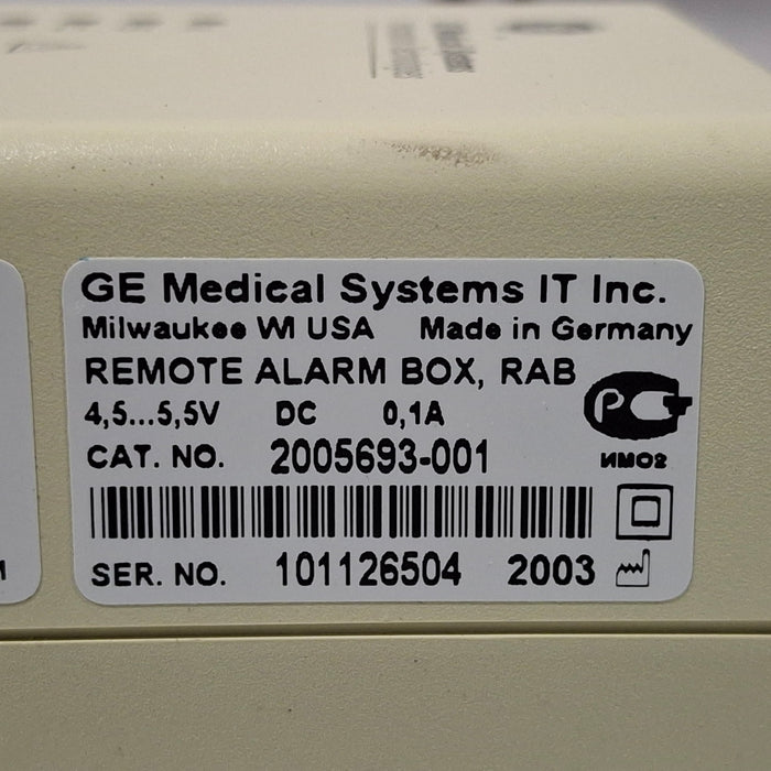 GE Healthcare GE Healthcare 2005693-001 Remote Alarm Box Patient Monitors reLink Medical