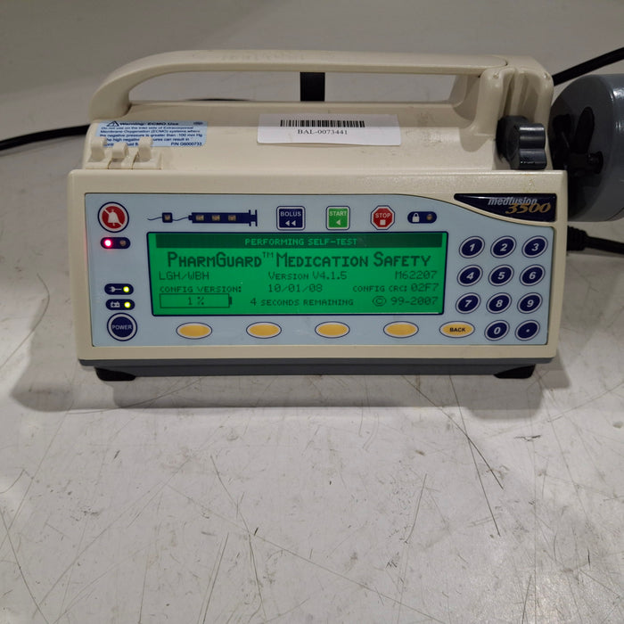 Smiths Medical Medfusion 3500 Version 4 Syringe Infusion Pump