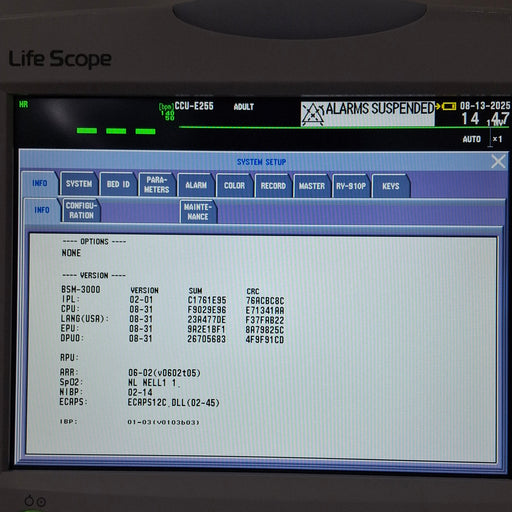 Nihon Kohden Nihon Kohden Life Scope BSM-3552 Bedside Monitor Patient Monitors reLink Medical