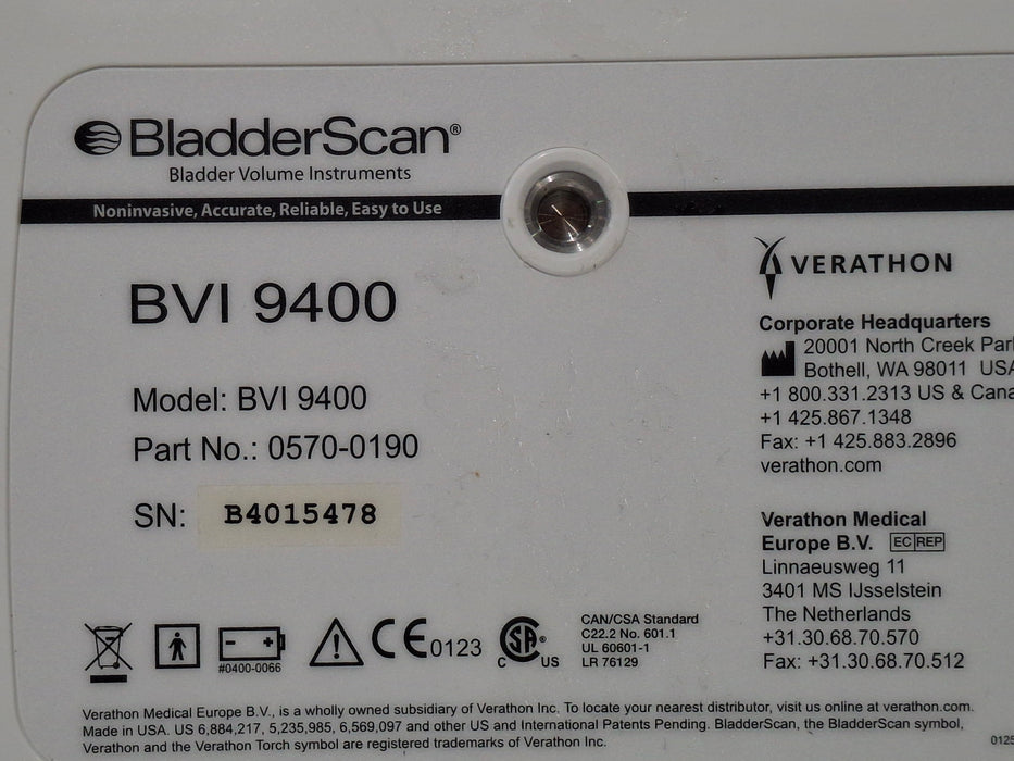 Verathon Medical, Inc Verathon Medical, Inc BVI 9400 Bladderscan Surgical Equipment reLink Medical