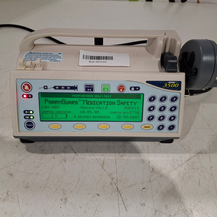 Smiths Medical Medfusion 3500 Version 4 Syringe Infusion Pump