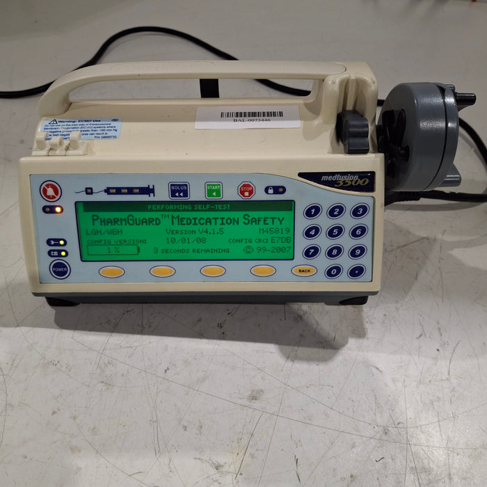 Smiths Medical Medfusion 3500 Version 4 Syringe Infusion Pump