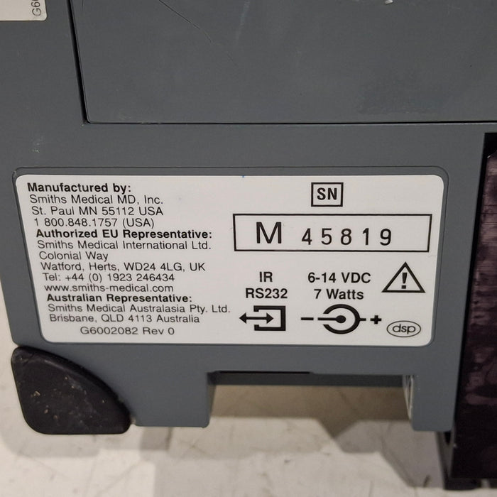 Smiths Medical Medfusion 3500 Version 4 Syringe Infusion Pump