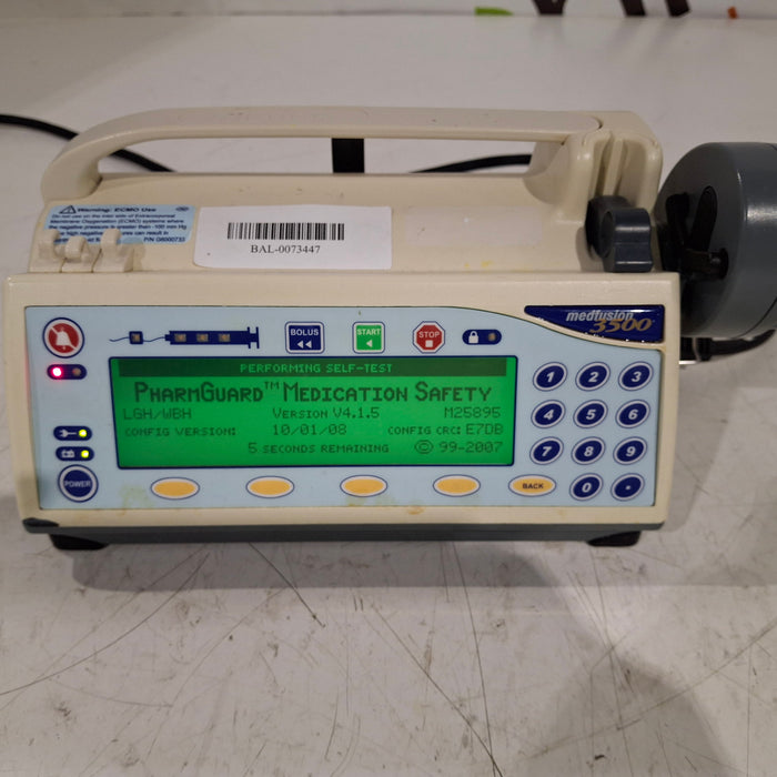 Smiths Medical Medfusion 3500 Version 4 Syringe Infusion Pump