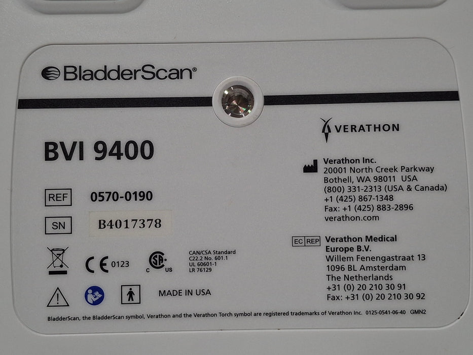 Verathon Medical, Inc Verathon Medical, Inc BVI 9400 Bladderscan Surgical Equipment reLink Medical