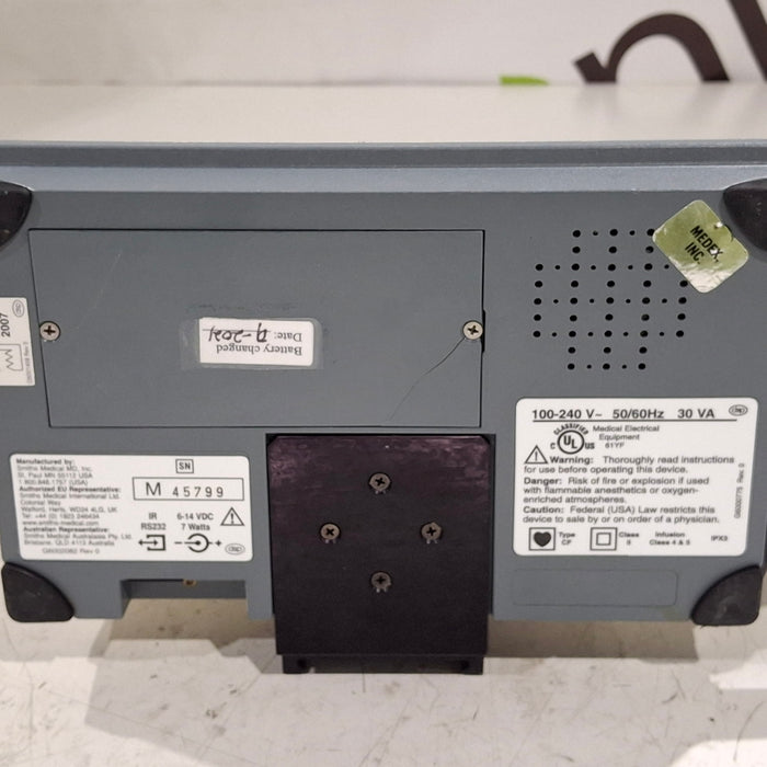 Smiths Medical Medfusion 3500 Version 4 Syringe Infusion Pump