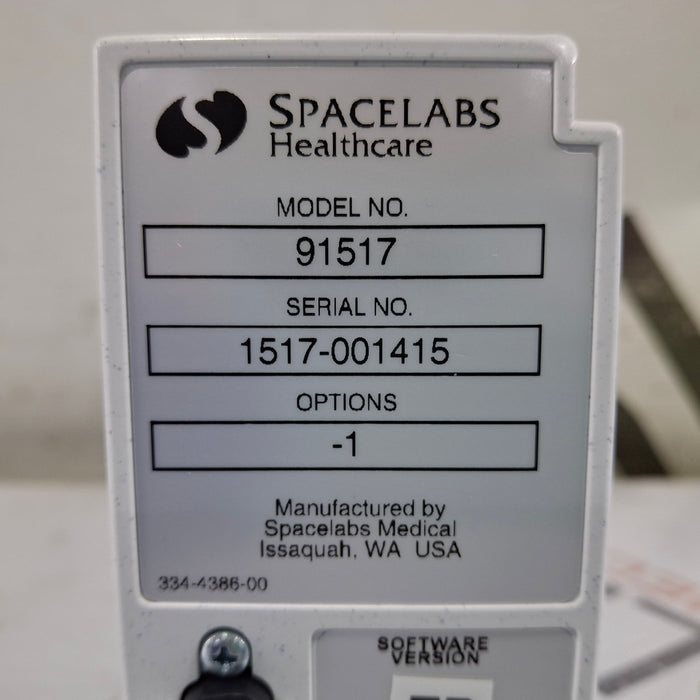 Spacelabs Healthcare Ultraview SL 91517 Multigas Analyzer
