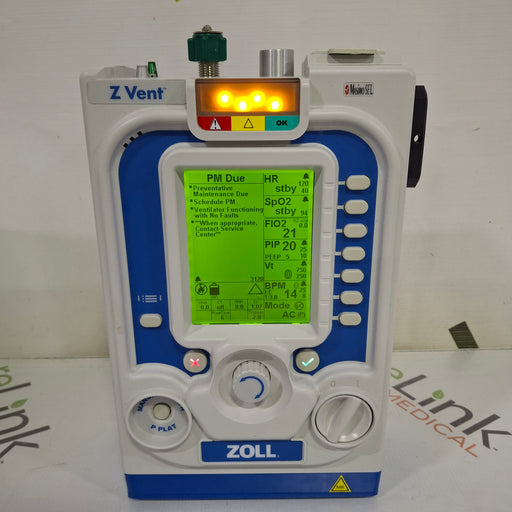 Zoll Zoll Z Vent Transport Ventilator Respiratory reLink Medical