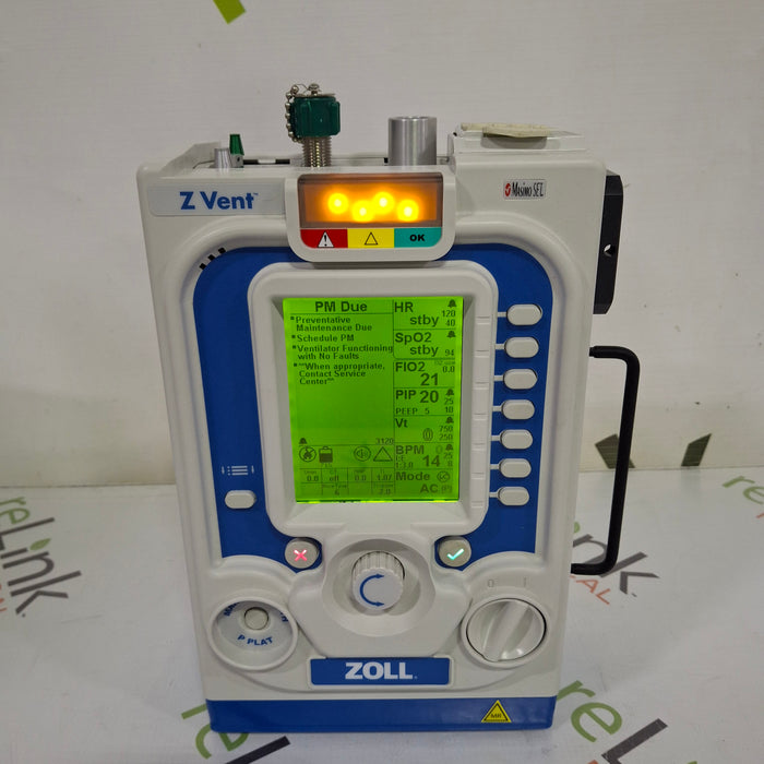 Zoll Zoll Z Vent Transport Ventilator Respiratory reLink Medical
