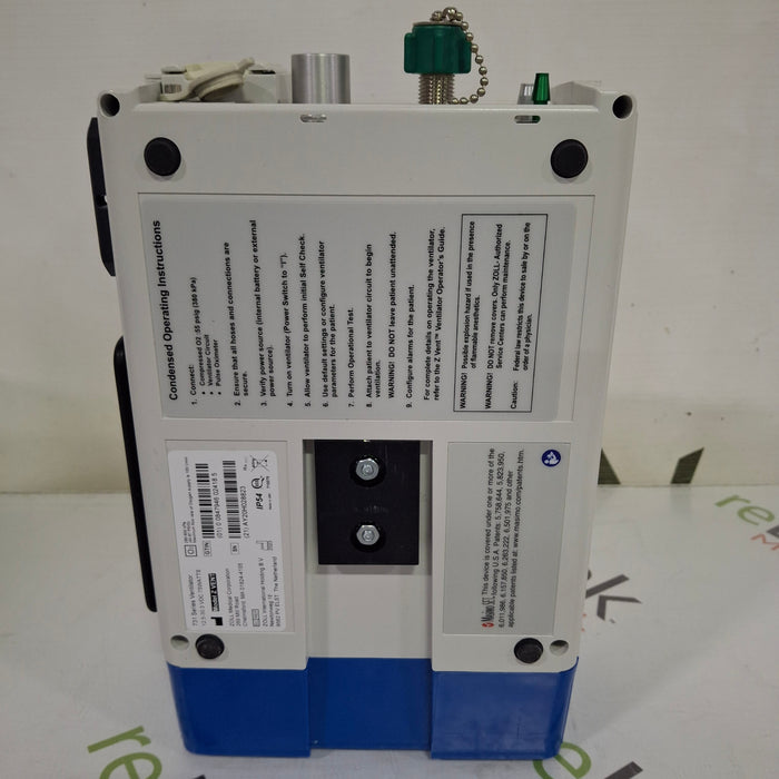 Zoll Zoll Z Vent Transport Ventilator Respiratory reLink Medical