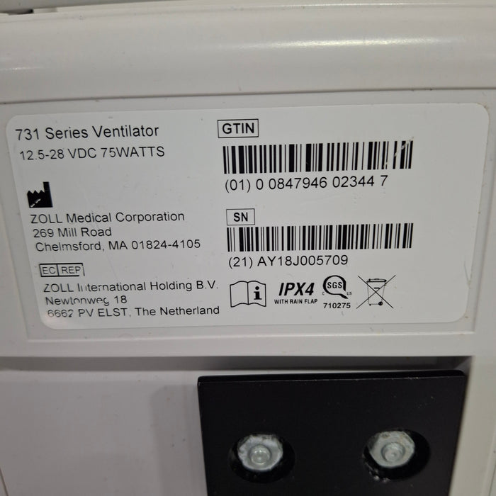 Zoll Eagle II MRI Ventilator