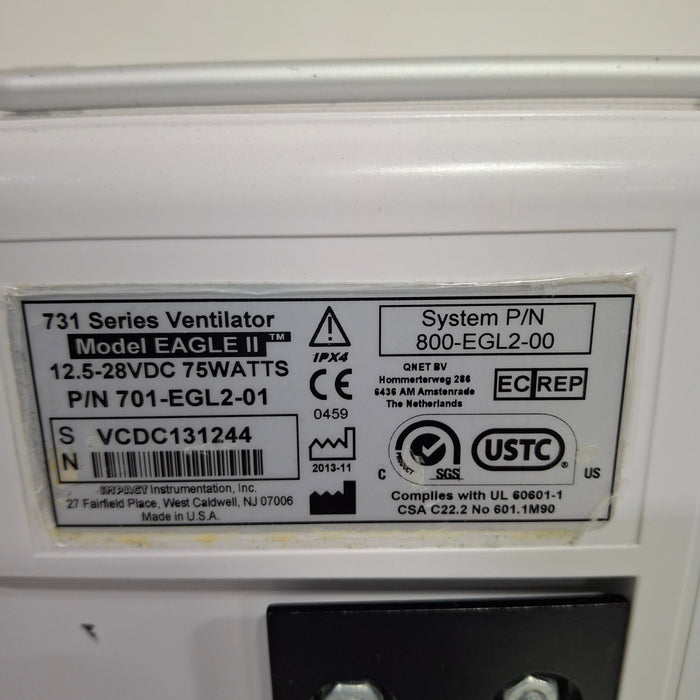 Zoll Zoll Eagle II MRI Ventilator Respiratory reLink Medical