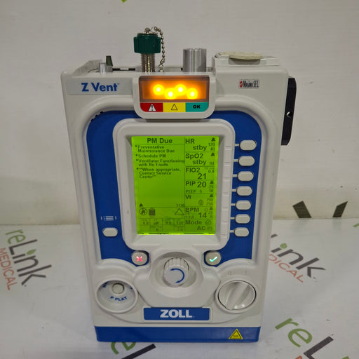 Zoll Zoll Z Vent Transport Ventilator Respiratory reLink Medical