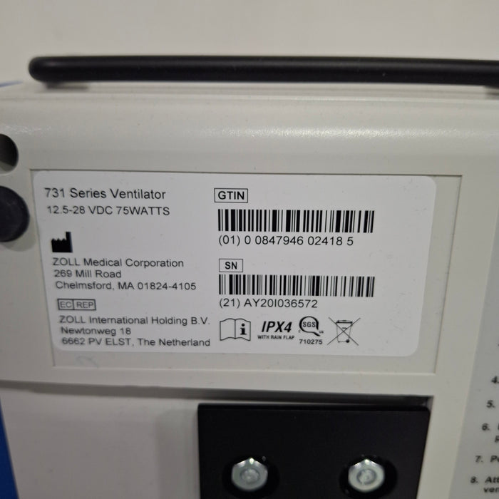 Zoll Z Vent Transport Ventilator