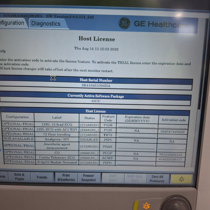 GE Healthcare GE Healthcare Carescape B650 Critical Care Patient Monitor Patient Monitors reLink Medical