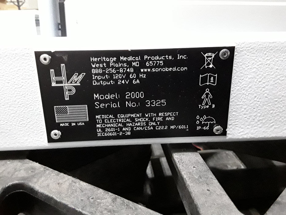 Heritage Medical Products Heritage Medical Products Sonobed Ultrasound Table Exam Chairs / Tables reLink Medical