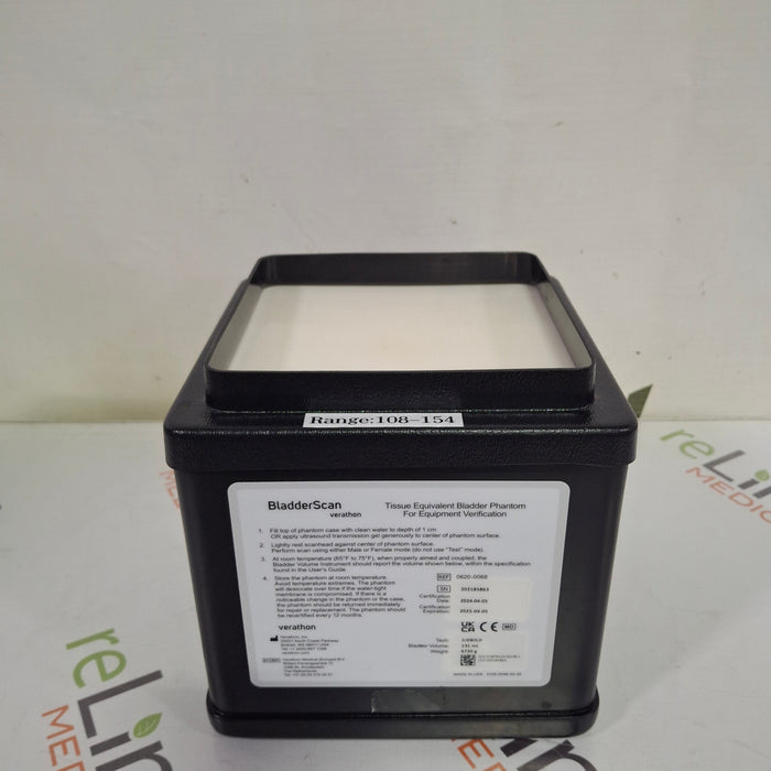 Verathon Medical, Inc Verathon Medical, Inc BladderScan P620-0068 Tissue Equivalent Phantom Surgical Equipment reLink Medical