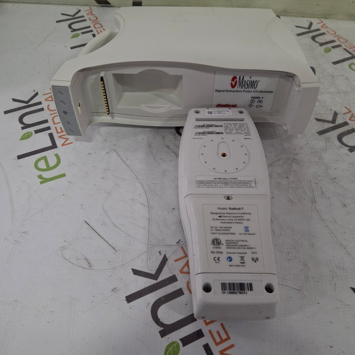 Masimo Masimo Radical 7 Pulse Oximeter w/ Base Patient Monitors reLink Medical