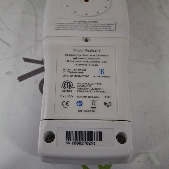 Masimo Masimo Radical 7 Pulse Oximeter w/ Base Patient Monitors reLink Medical