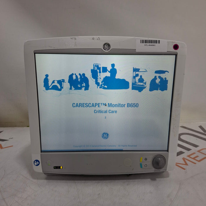 GE Healthcare Carescape B650 Critical Care Patient Monitor