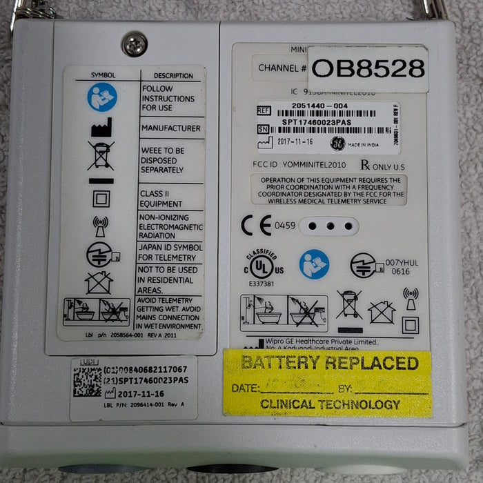 GE Healthcare Mini Telemetry System Wireless Fetal Monitor