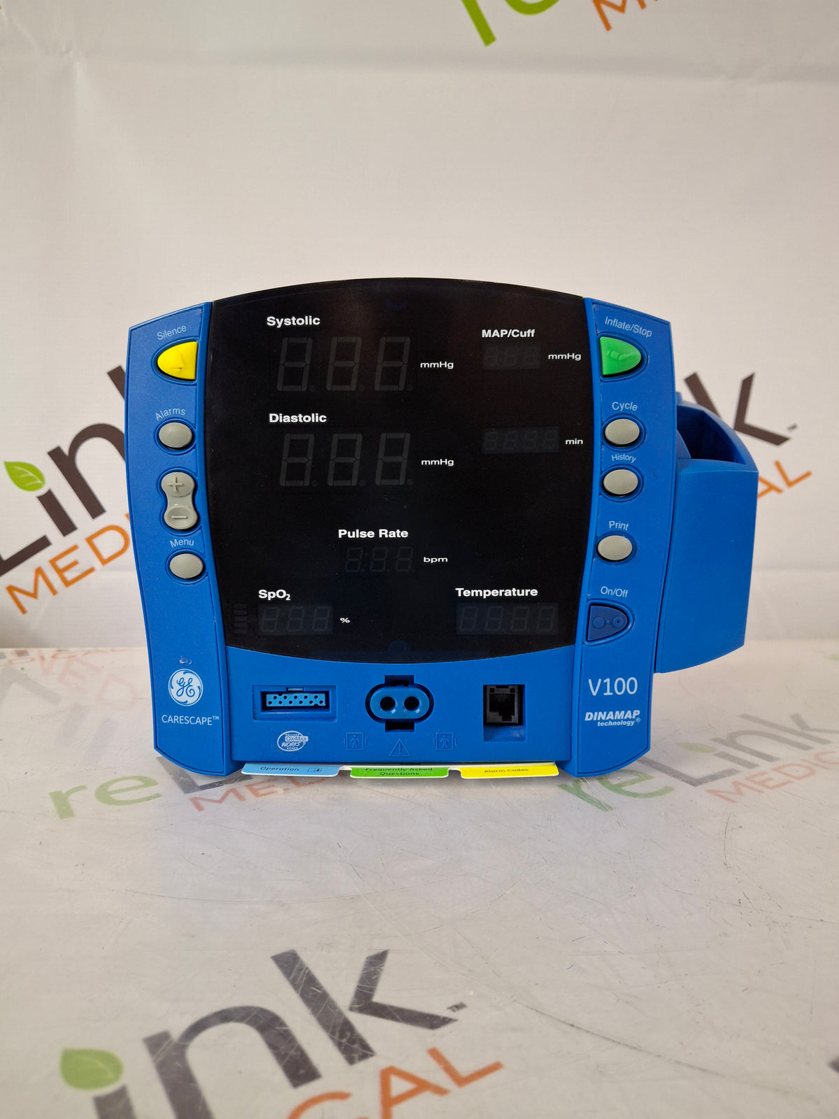 GE Healthcare Dinamap V100 - NIBP, SpO2, Temp Vital Signs Monitor