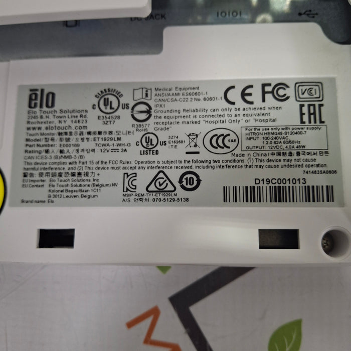 Elo Touch Solutions Elo Touch Solutions ET1929LM 19" Touch Screen Monitor Computers Tablets & Networking reLink Medical